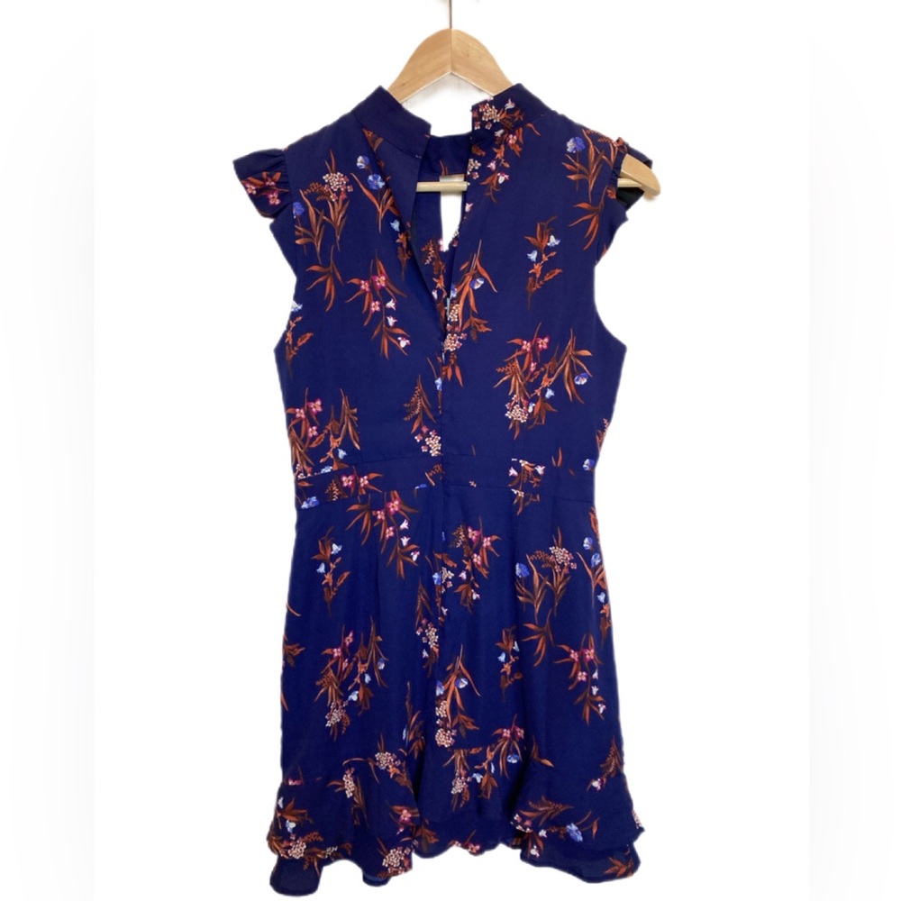 Adelyn Rae blue floral dress, Size Small
